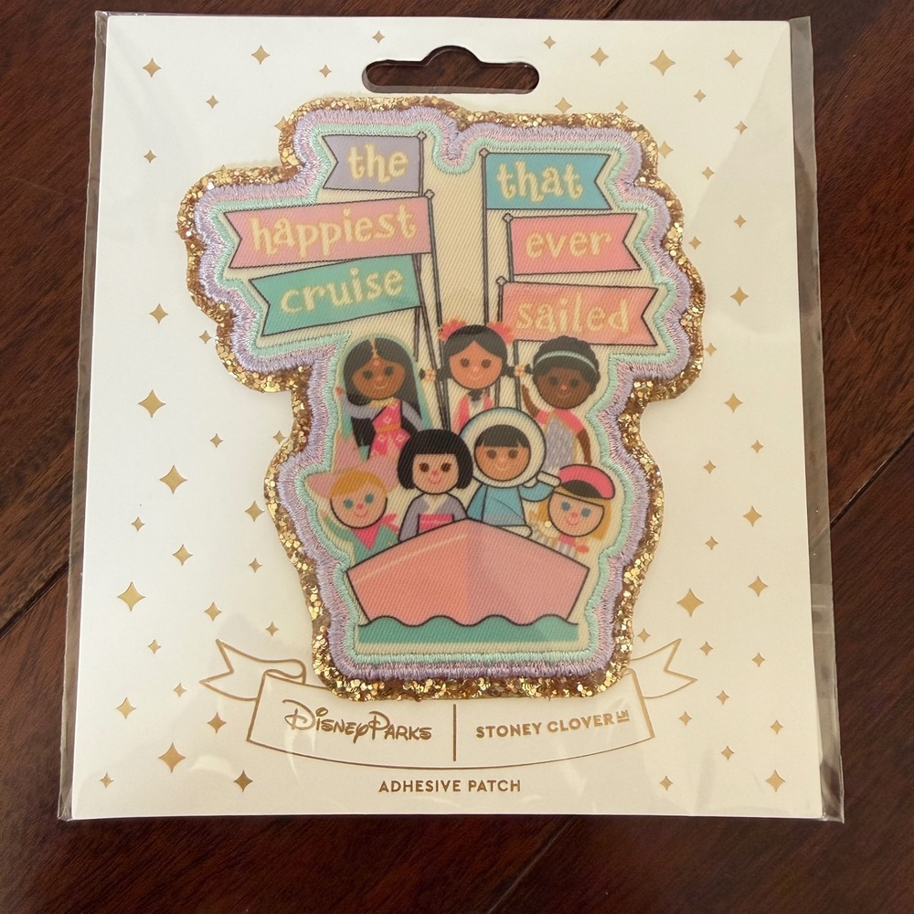 Disney Stoney Clover Lane Its A Small World Happiest Cruise Patch NWT 2025 SCL